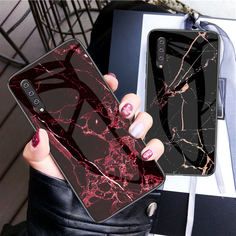 Samsung Galaxy A50 Case Marble Tempered Glass Hard Hybrid Protective Galaxy A50 Case Cover Chưa Có Đánh Giá