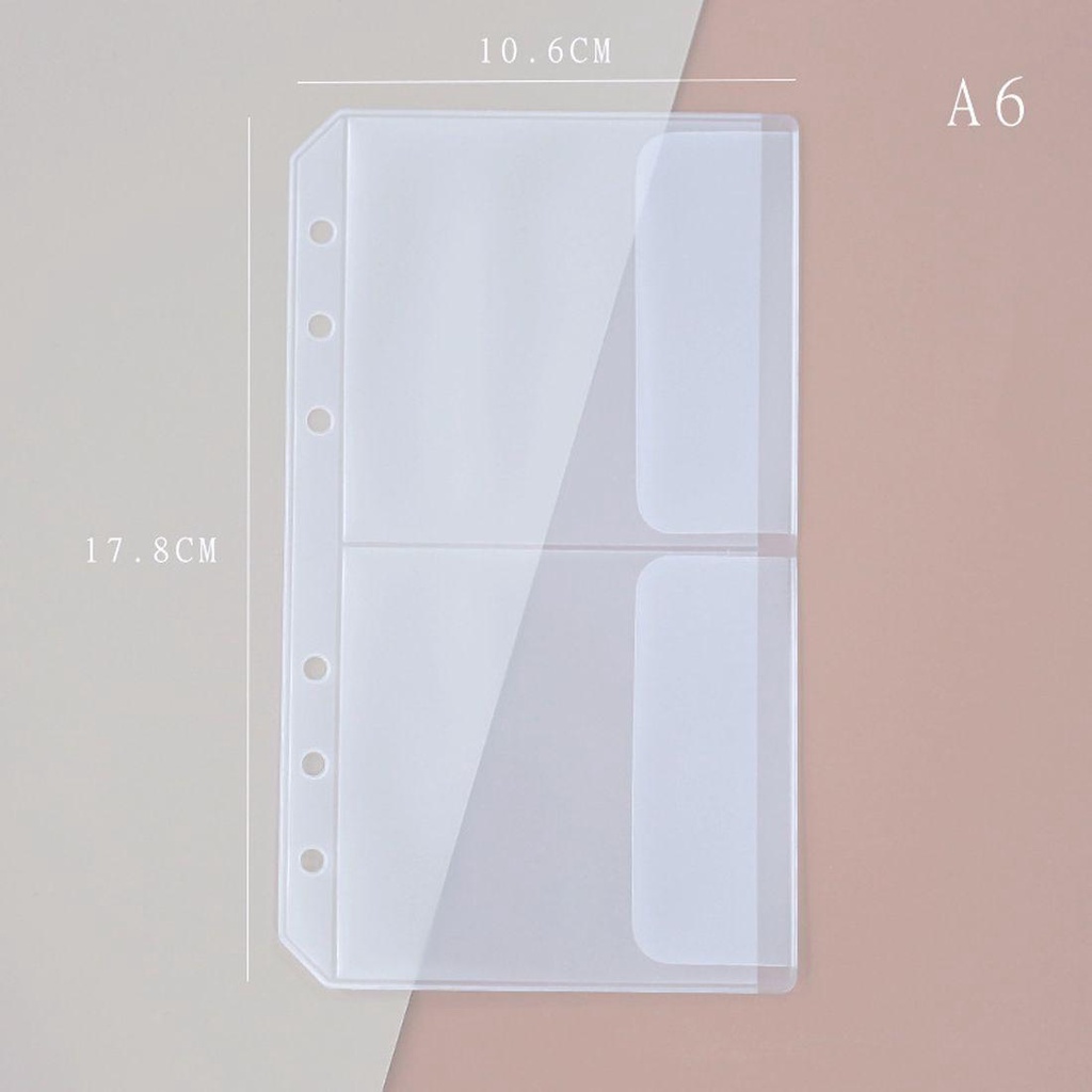 Túi Nhựa PVC 6 Lỗ Đựng Thẻ Tiện Dụng