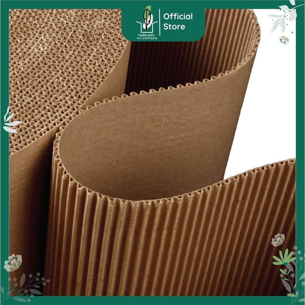Giấy sóng bìa carton 2 lớp sóng B đóng hàng gốm sứ. Cuộn bìa catton chống sốc bọc hàng dễ vỡ, làm vách ngăn
