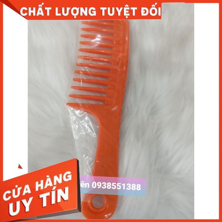 😍 FREESHIP 😍Lược thưa chải tóc uốn( lược nhựa đá ),răng thưa giúp dễ chải vẫn giữ nếp tóc uốn ,chất liệu nhựa bền giá rẻ