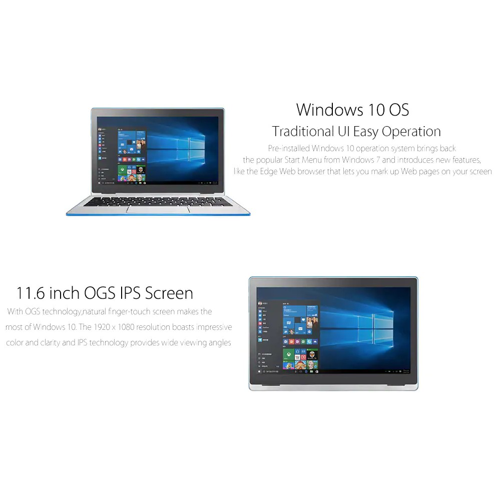 Laptop 2 trong 1 HAIER III W11162 vỏ nhôm nguyên khối màn hình cảm ứng 11.6 inch 4GB RAM 64GB - Tặng kèm dock bàn phím | BigBuy360 - bigbuy360.vn