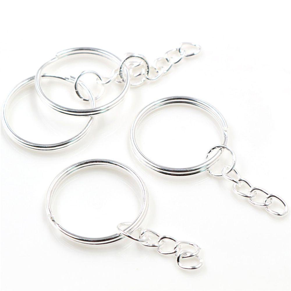 Móc Chìa Khóa Bằng Niken Cao Cấp|Set 10 Phụ Kiện Làm Trang Sức Chuyên Dụng