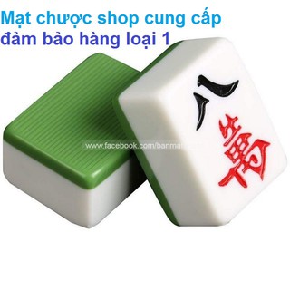 Mạt chược 144 quân cờ size lớn 40MM - ĐẢM BẢO HÀNG LOẠI 1 - XANH LÁ
