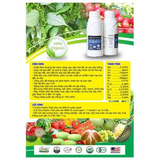 Phân đạm cá Thủy Phân ECO - Hydro Fish Chai 100ml