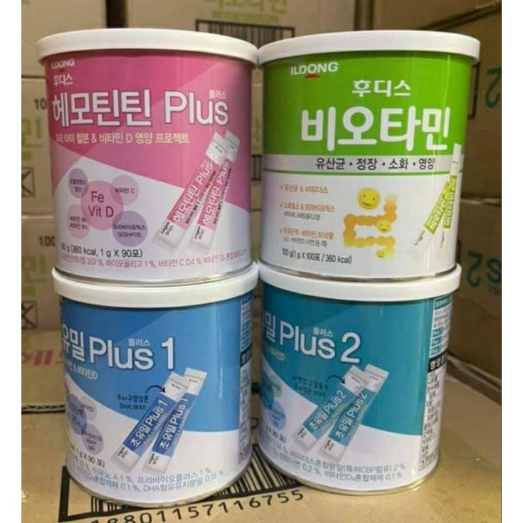 Sữa Non ILDONG Plus số 1, số 2- Men -Sắt ILDONG Hàn Quốc