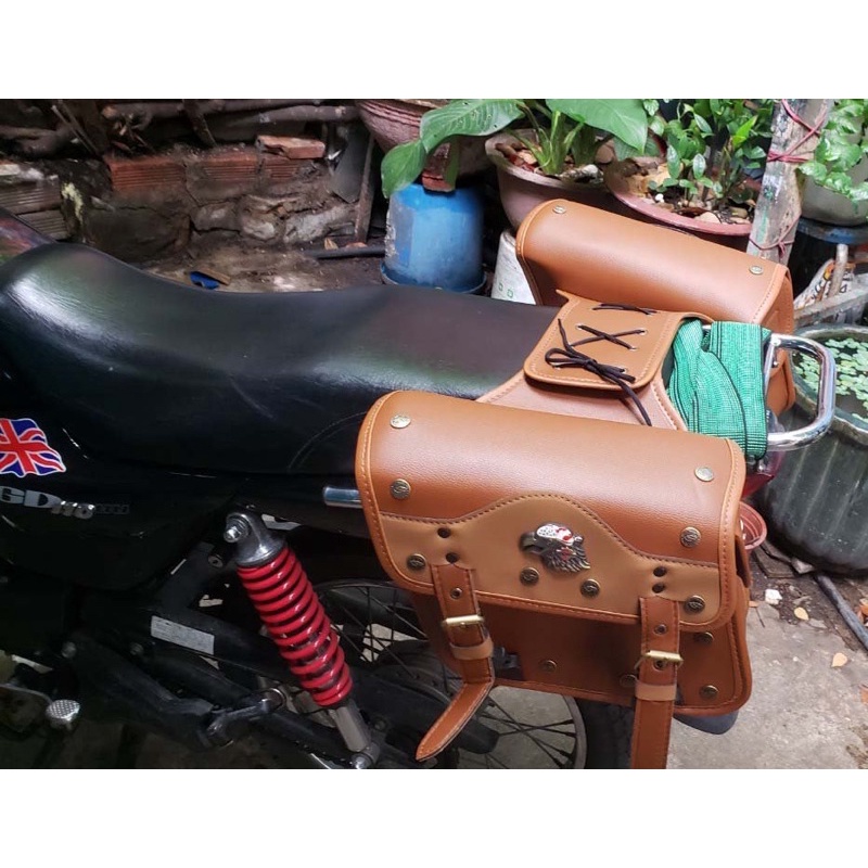 TÚI TREO HÔNG MÔ TÔ KIỂU CHIM ƯNG NÂU