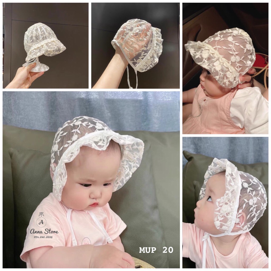 MUP 20: Mũ ren cực xinh cho bé