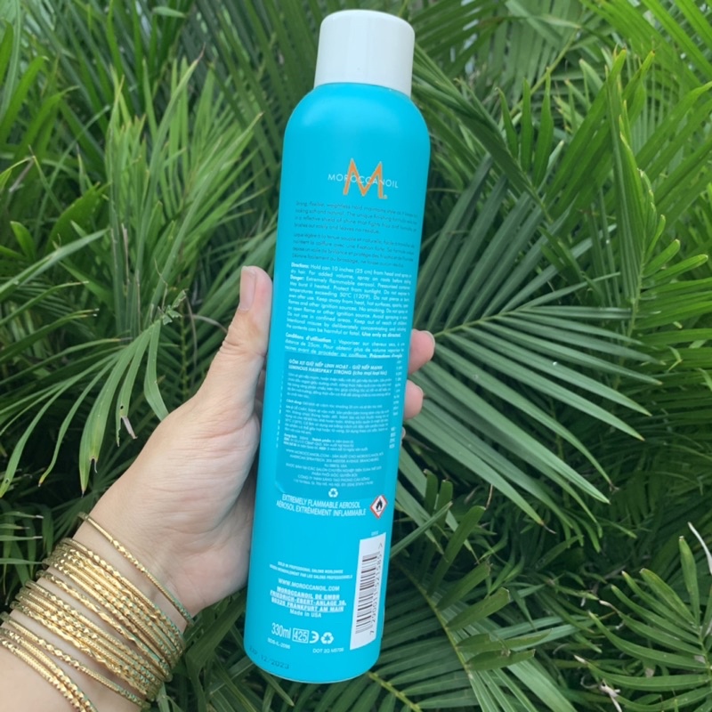 MOROCCANOIL FINISH STRONG Gôm Xịt Giữ Nếp Linh Hoạt Luminous Hair Spray