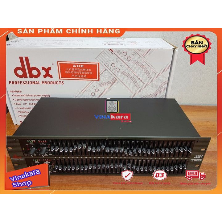 Lọc tiếng cao cấp DBX - 2231 âm thanh hay, lọc âm tốt, nghe nhạc hay + tặng kèm dây AV
