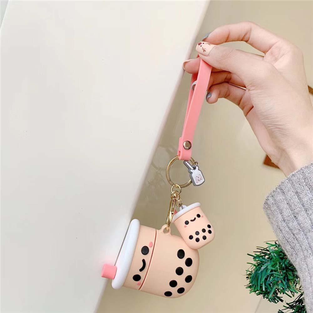 Móc Khóa Silicone Hình Ly Trà Sữa Dễ Thương