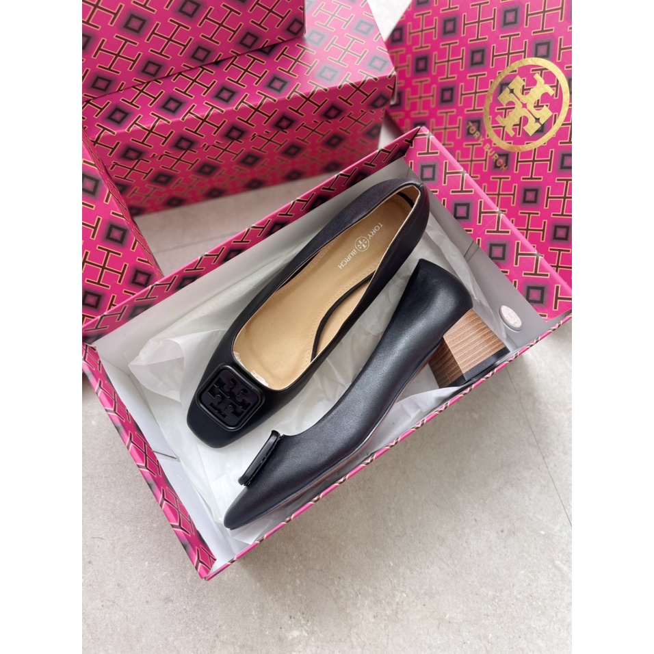 Giày Cao Gót Mũ Vuông Tory Burch , Dáng Cực Sang 5p