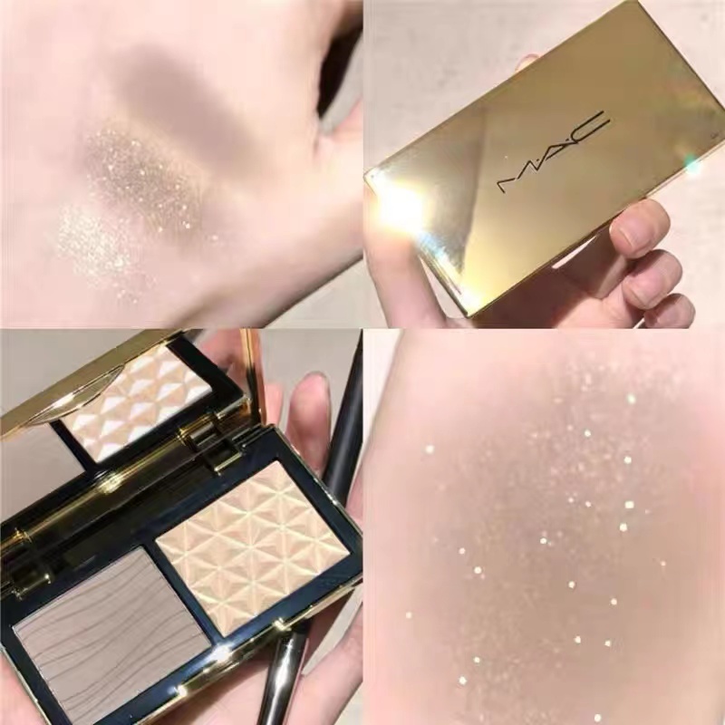 Bảng Phấn Bắt Sáng Tạo Khối Hai Màu Gừng Omega