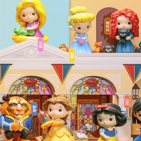 ★Hgtoys★  Búp Bê POPMART Disney Fairy Tale Series Công Chúa Mù Trang Trí Hộp Quà Tặng Thời Thượng