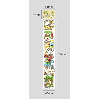 Miếng Dán Washi Sticker DIY Trang Trí Cực Dễ Thương