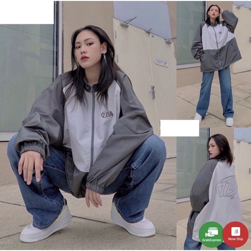 Áo Khoác Dù 7zia Unisex Túi có Khóa Kéo Cặp Nam Nữ -Áo Khoác gió TSM Kiểu Rộng Thu Đông Couple Rẻ Đẹp