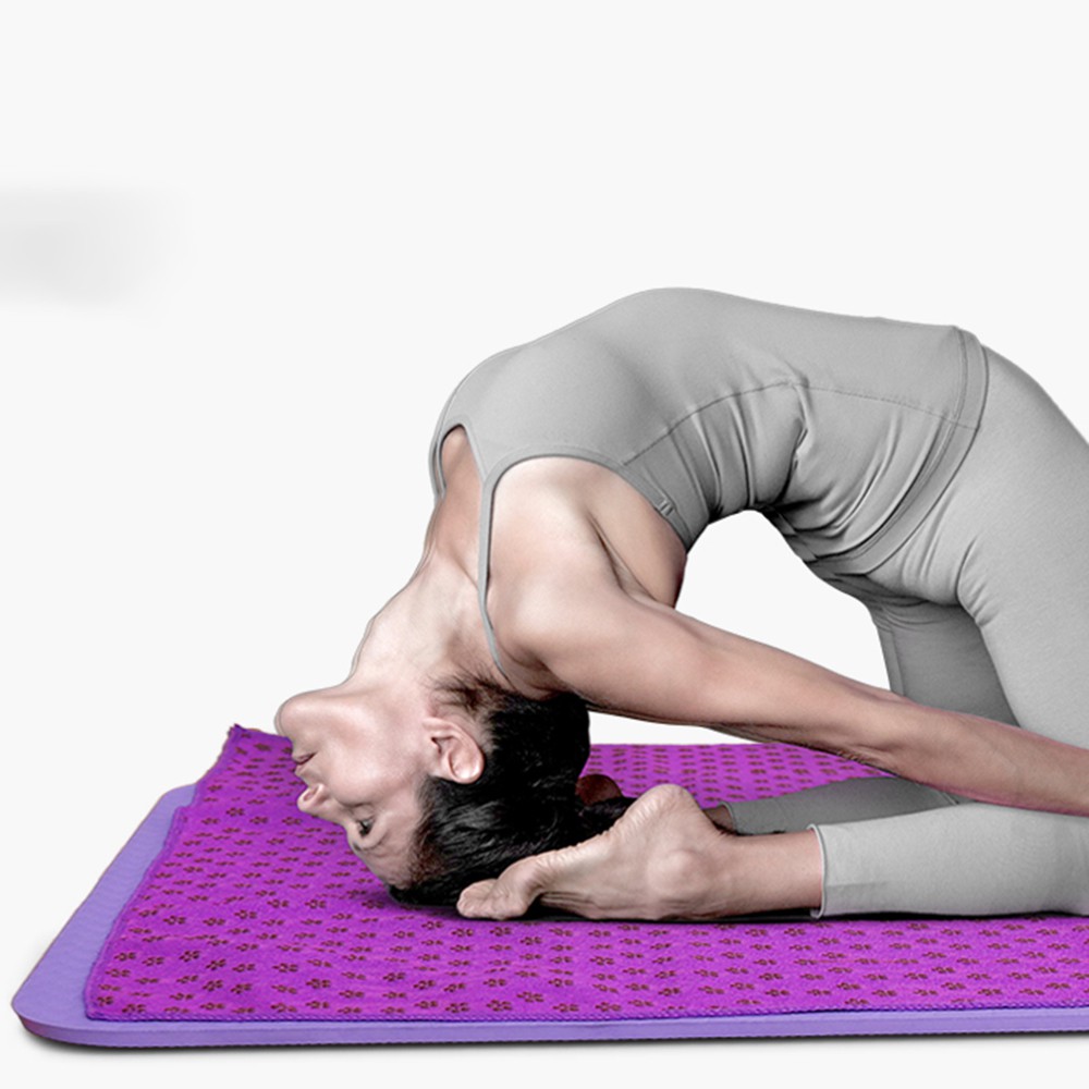 Khăn trải thảm Yoga hạt chống trượt siêu bền, tặng kèm túi lưới | BigBuy360 - bigbuy360.vn
