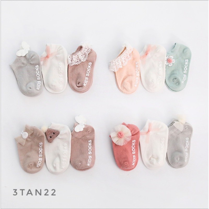 Set 3 đôi tất cổ ngắn Nemo Baby 3TAN22
