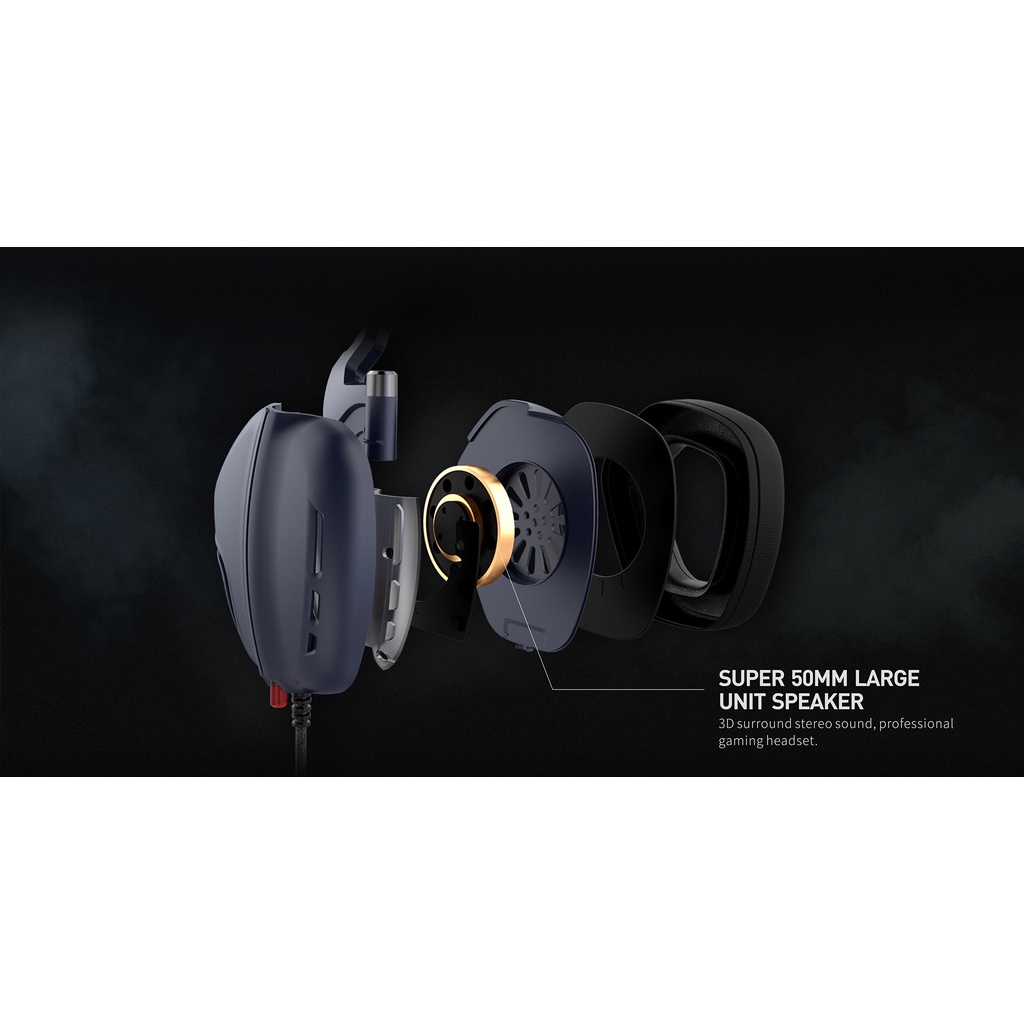 Tai Nghe Gaming Headphone HAVIT H2019U, Driver 53mm, Đèn RGB, Giả Lập 7.1 - Hàng Chính Hãng