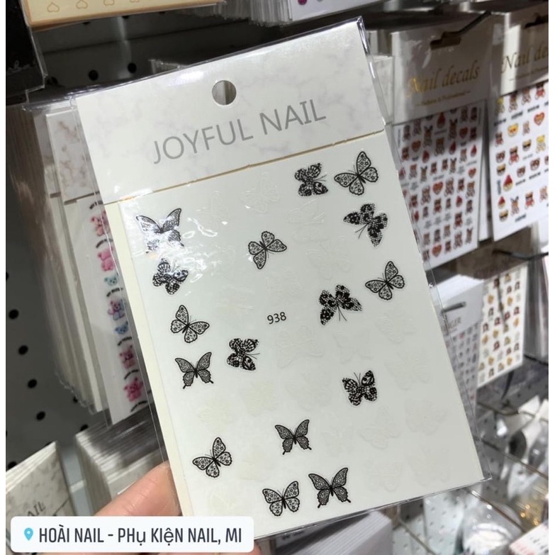 Sticker dán hình bướm - Phụ kiện Nail