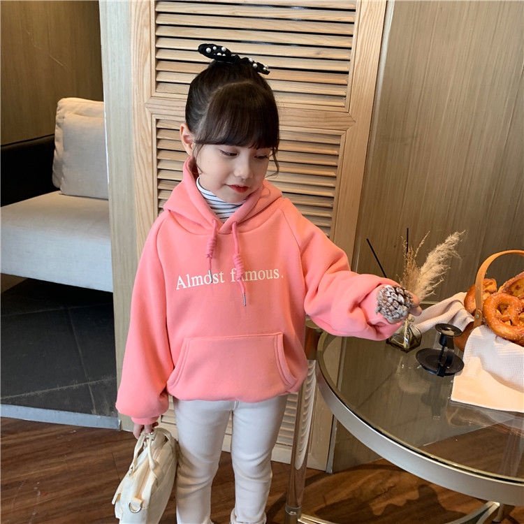 hoodies children new korean solid color printing