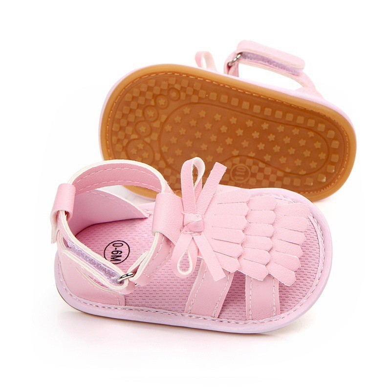 Đôi sandal phối tua rua xinh xắn cho bé gái