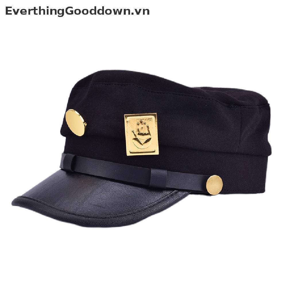 Everthinggooddown Mũ Lưỡi Trai Hóa Trang Hoạt Hình JOJO Quân Đội Kujo Jotaro Xung Quanh
