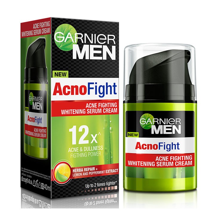 Serum dưỡng da Garnier men acno fight whitening serum cream 12x