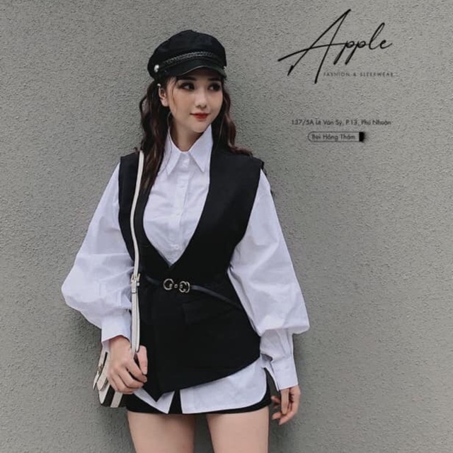 Set áo sơ mi và gile dạ