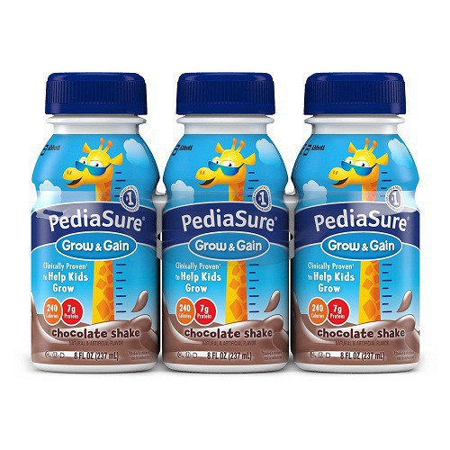 (Có đủ vị)Thùng 24 chai Sữa Pediasure nước Vani DHA, Dâu DHA, Fiber 237ml Mỹ (Có mix đủ vị)  Date mới