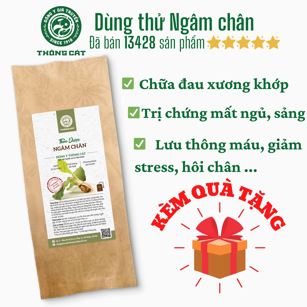 Dùng thử - Thảo dược ngâm chân Đông Y cao cấp Thông Cát [đẩy lùi đau nhức xương khớp, hôi chân sau 6 ngày]