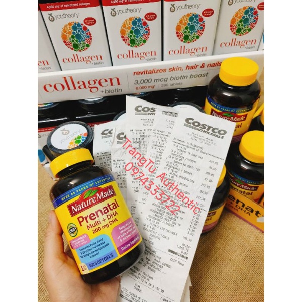 Vitamin tổng hợp bầu Mỹ Prenatal + DHA 200ml
 150 viên