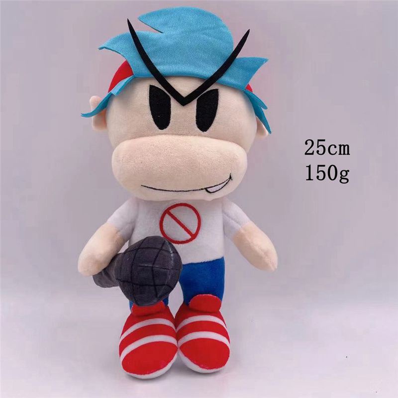 2022 Friday Night Funkin Plush Toy Soft Doll Girlfriend Pico Whitty Monster Skid Pump Tricky The Clown Christmas Kids Gifts