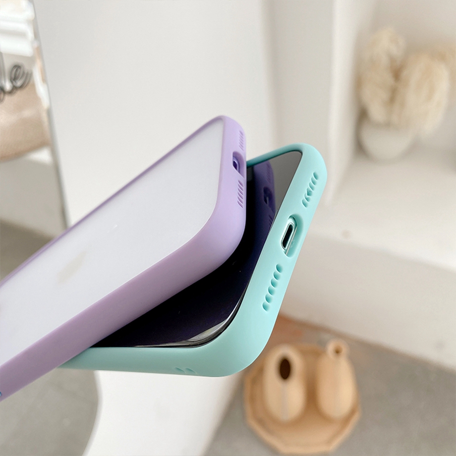 Iphone 12 Mini Pro Max Se 2020 11 Pro Xs Max Xr X 7 8 Ốp Điện Thoại Mềm Chống Sốc Màu Trơn Cho | BigBuy360 - bigbuy360.vn