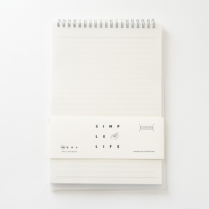 Sổ Lò Xo Ghi Chép Dạng Đứng Simple Notebook 80 Trang A5/B5 Cây Đầu To