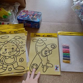 1 tấm tranh cát tô màu loại to nhiều mẫu