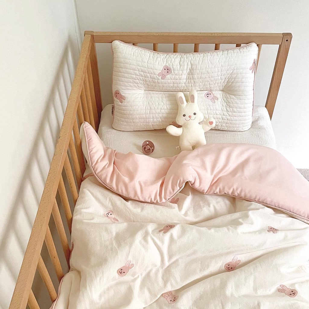 Chăn đắp vải cotton nguyên chất thiết kế dày phong cách Hàn Quốc dành cho bé mẫu giáo