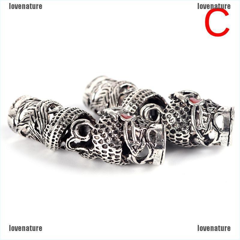 Vintage Dragon Dreadlock Beads Hair Beads Ring DIY Bracet Jewelry Hand Craft