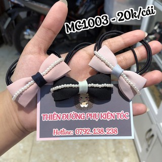 CỘT TÓC NƠ ĐÍNH HẠT NGỌC CAO CẤP