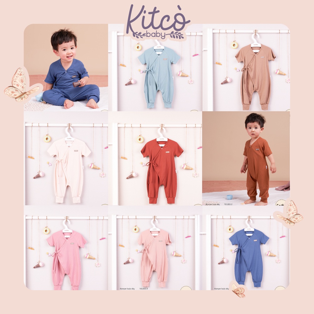 COOKIE Bộ Romper buộc dây