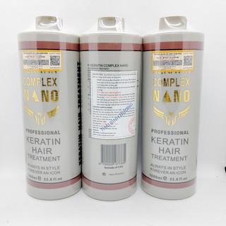 Hấp Tóc Keratin Nano Complex ( Hấp Nano Xám) - Phục Hồi Tóc Nát, Cháy 1000ML