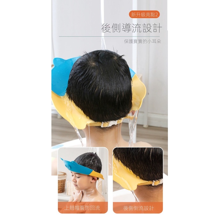 Mũ Chắn Nước Gội Đầu Bảo Vệ Tai Chống Tràn 3D Cho Bé 0-12 Tuổi