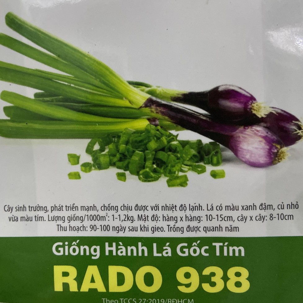 Hạt Giống Hành Lá Gốc Tím (RADO938) 2gr