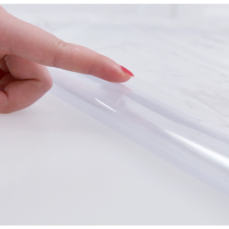 Cuộn 5m dán trong suốt chống dầu mỡ khổ 60cm keo sẵn