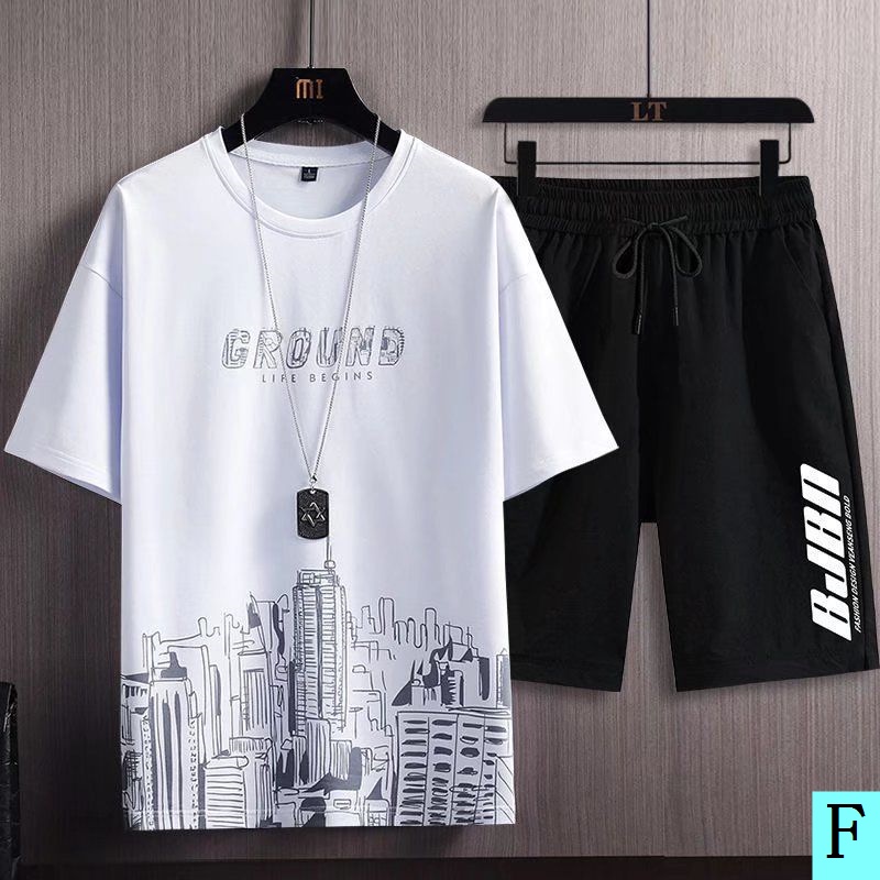 Đồ bộ nam  phối chữ begins ground quần + áo phối thành phố dubai cực đẹp, thun mè thái co giãn 4 chiều mặc mát