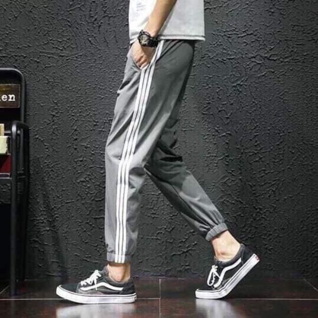 Quần jogger 3 line kaki siêu dày dặn chất ngầu