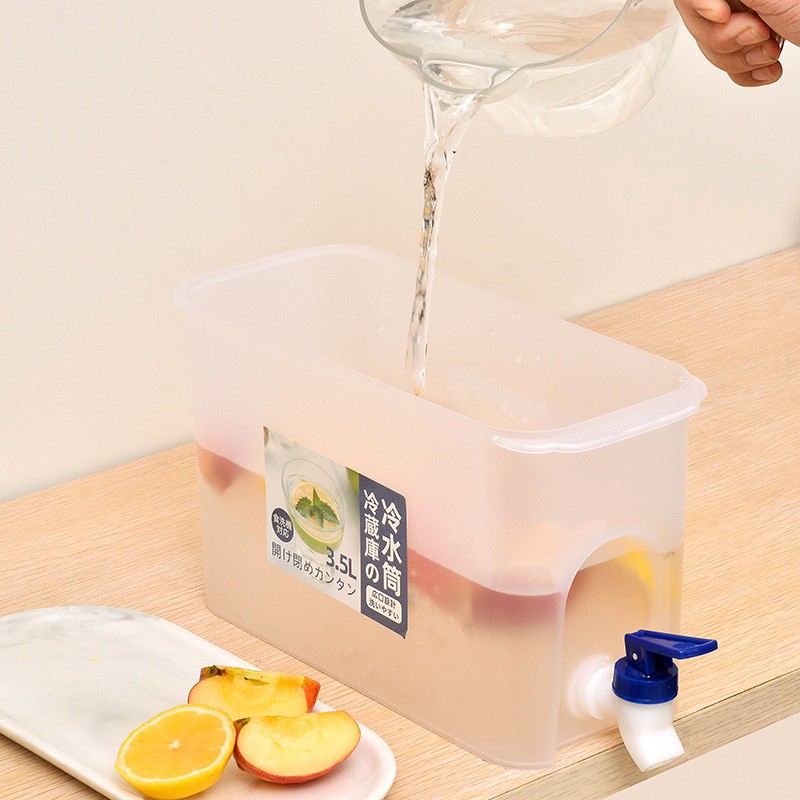 [HÀ NỘI] Bình Nước Detox Pha Trà, Pha Nước Trái Cây Có Vòi Tiện Lợi 3500ml