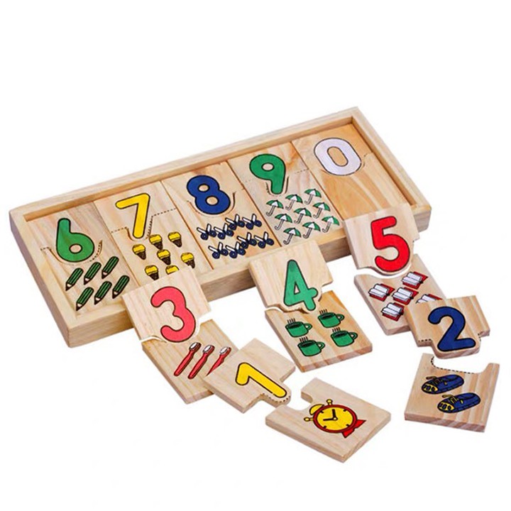Đồ chơi giáo dục - Ghép hình học số cho bé - DOZKIDZ