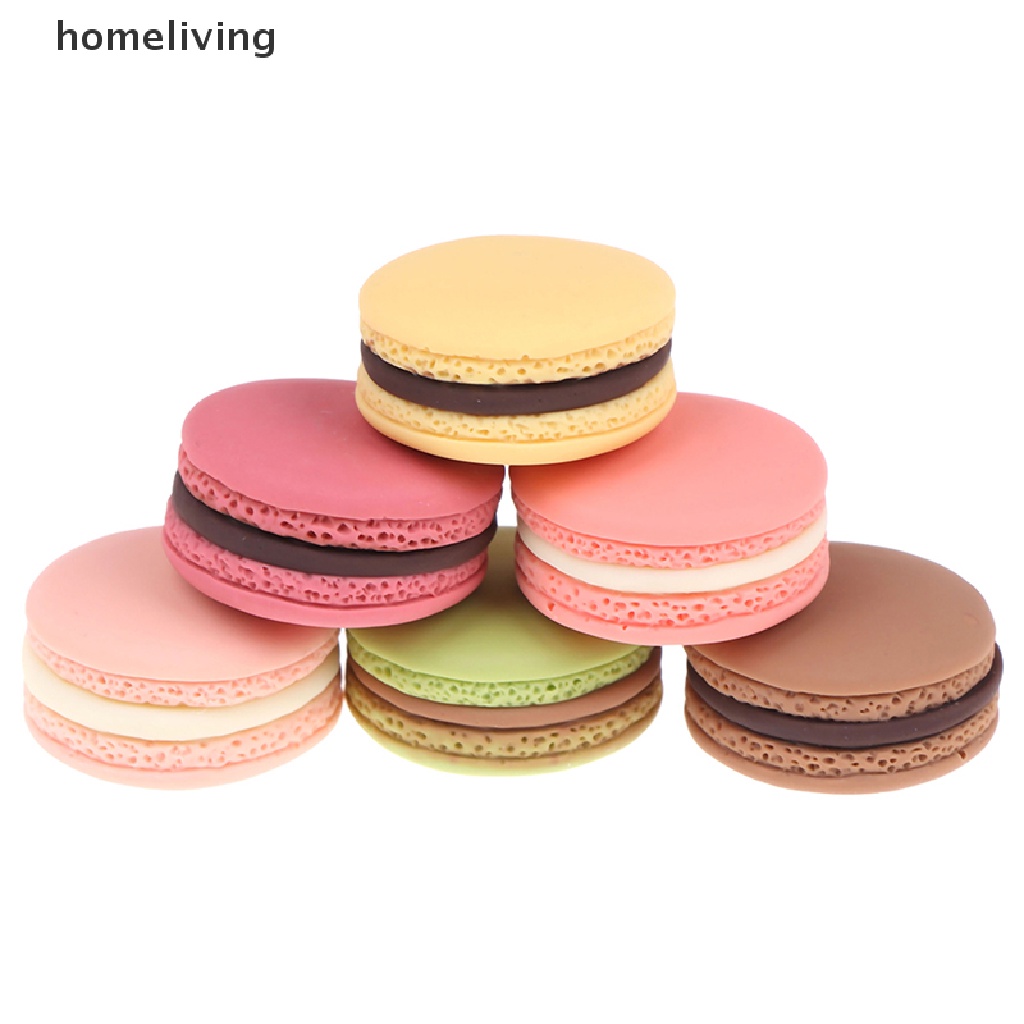 Set 10 Bánh Macaron Tỉ Lệ 1 / 12 Xinh Xắn Cho Nhà Búp Bê