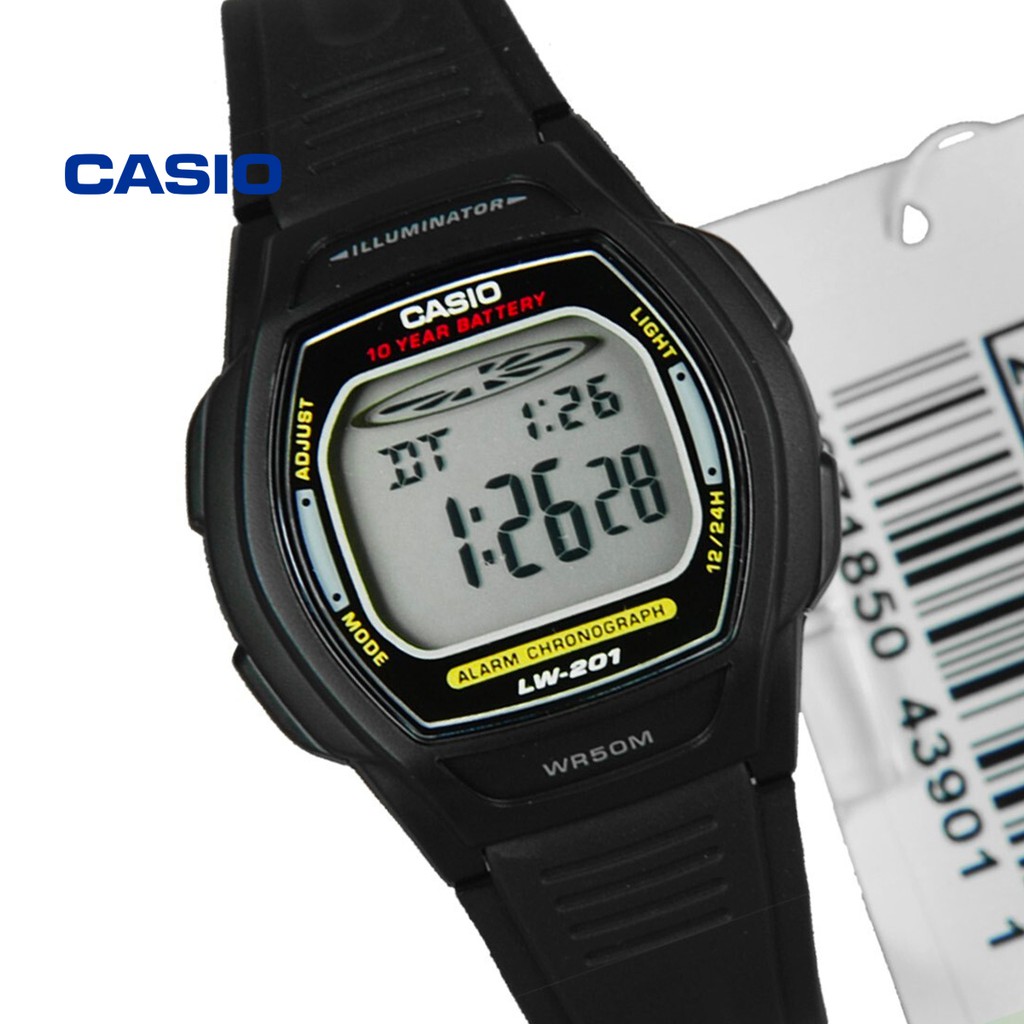 Đồng hồ nữ Casio LW-201-1AVDF (đen) chính hãng - Bảo hành 1 năm, Thay pin miễn phí