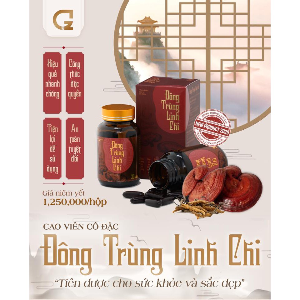 Đông trùng linh chi-tiên dược cho sức khỏe gia đình